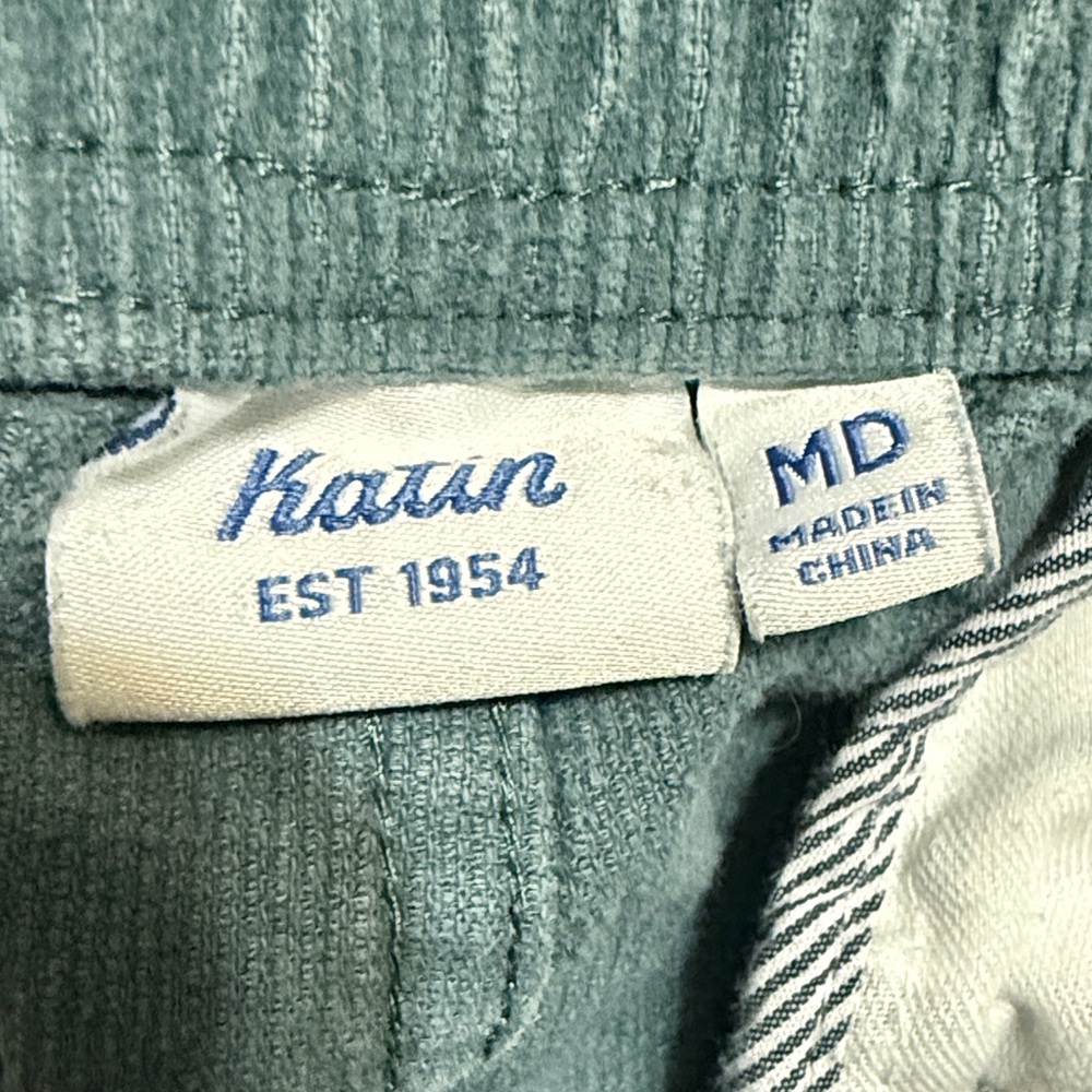 Katin Men's Teal Corduroy Pants - Picture 3 of 3
